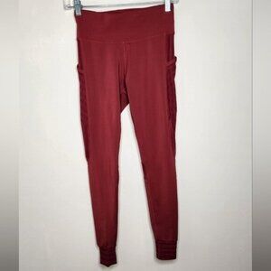 Alpha prime Revolt wine mesh Leggings size XS